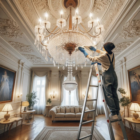 How to Clean Chandeliers on High Ceiling - A Guide